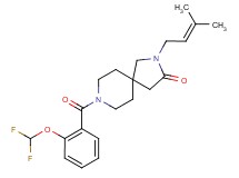 8-[2-(difluoromethoxy)benzoyl]-2-(3-methyl-2-buten-1-yl)-2,8-diazaspiro[4.5]decan-3-one