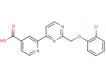 2-{2-[(2-chlorophenoxy)methyl]pyrimidin-4-yl}isonicotinic acid