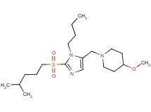 1-({1-butyl-2-[(4-methylpentyl)sulfonyl]-1H-imidazol-5-yl}methyl)-4-methoxypiperidine