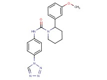 2-(3-methoxyphenyl)-N-[4-(1H-tetrazol-1-yl)phenyl]piperidine-1-carboxamide