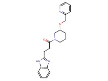 2-{3-oxo-3-[3-(2-pyridinylmethoxy)-1-piperidinyl]propyl}-1H-benzimidazole