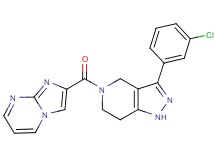 3-(3-chlorophenyl)-5-(imidazo[1,2-a]pyrimidin-2-ylcarbonyl)-4,5,6,7-tetrahydro-1H-pyrazolo[4,3-c]pyridine