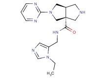 (3aR*,6aR*)-N-[(1-ethyl-1H-imidazol-5-yl)methyl]-2-pyrimidin-2-ylhexahydropyrrolo[3,4-c]pyrrole-3a(1H)-carboxamide