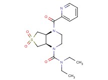 (4aS*,7aR*)-N,N-diethyl-4-(2-pyridinylcarbonyl)hexahydrothieno[3,4-b]pyrazine-1(2H)-carboxamide 6,6-dioxide