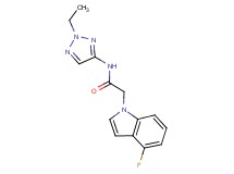 N-(2-ethyl-2H-1,2,3-triazol-4-yl)-2-(4-fluoro-1H-indol-1-yl)acetamide