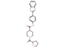 N-[4-(1,3-benzoxazol-2-yl)phenyl]-1-(tetrahydro-2-furanylcarbonyl)-4-piperidinecarboxamide