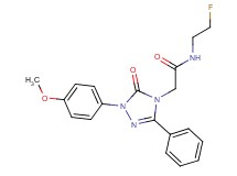 N-(2-fluoroethyl)-2-[1-(4-methoxyphenyl)-5-oxo-3-phenyl-1,5-dihydro-4H-1,2,4-triazol-4-yl]acetamide