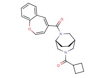 (1S*,5R*)-6-(1-benzoxepin-4-ylcarbonyl)-3-(cyclobutylcarbonyl)-3,6-diazabicyclo[3.2.2]nonane