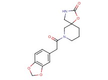 7-(1,3-benzodioxol-5-ylacetyl)-1-oxa-3,7-diazaspiro[4.5]decan-2-one