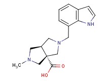 (3aS*,6aS*)-2-(1H-indol-7-ylmethyl)-5-methylhexahydropyrrolo[3,4-c]pyrrole-3a(1H)-carboxylic acid