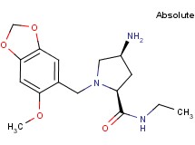 (2S,4S)-4-amino-N-ethyl-1-[(6-methoxy-1,3-benzodioxol-5-yl)methyl]pyrrolidine-2-carboxamide