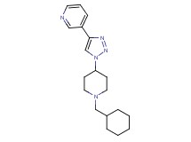 3-{1-[1-(cyclohexylmethyl)piperidin-4-yl]-1H-1,2,3-triazol-4-yl}pyridine