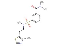 N,N-dimethyl-3-({methyl[2-(4-methyl-1,3-thiazol-5-yl)ethyl]amino}sulfonyl)benzamide