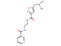 N-(2-{[(5-isobutylisoxazol-3-yl)carbonyl]amino}ethyl)nicotinamide