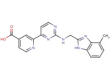 2-(2-{[(4-methyl-1H-benzimidazol-2-yl)methyl]amino}pyrimidin-4-yl)isonicotinic acid