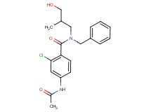 4-(acetylamino)-N-benzyl-2-chloro-N-(3-hydroxy-2-methylpropyl)benzamide