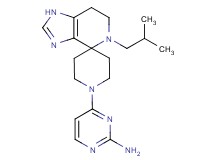 4-(5-isobutyl-1,5,6,7-tetrahydro-1'H-spiro[imidazo[4,5-c]pyridine-4,4'-piperidin]-1'-yl)pyrimidin-2-amine