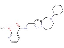 N-[(5-cyclohexyl-5,6,7,8-tetrahydro-4H-pyrazolo[1,5-a][1,4]diazepin-2-yl)methyl]-2-methoxynicotinamide