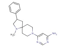 6-(1-methyl-3-phenyl-1,8-diazaspiro[4.5]dec-8-yl)-4-pyrimidinamine