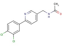 N-{[6-(3,4-dichlorophenyl)pyridin-3-yl]methyl}acetamide