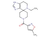 5-ethyl-1'-[(5-methylisoxazol-3-yl)carbonyl]-1,5,6,7-tetrahydrospiro[imidazo[4,5-c]pyridine-4,4'-piperidine]