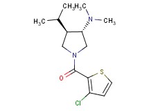 (3S*,4R*)-1-[(3-chloro-2-thienyl)carbonyl]-4-isopropyl-N,N-dimethyl-3-pyrrolidinamine