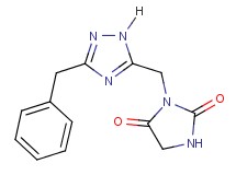 3-[(3-benzyl-1H-1,2,4-triazol-5-yl)methyl]imidazolidine-2,4-dione