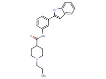 N-[3-(1H-indol-2-yl)phenyl]-1-propyl-4-piperidinecarboxamide