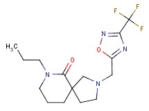 7-propyl-2-{[3-(trifluoromethyl)-1,2,4-oxadiazol-5-yl]methyl}-2,7-diazaspiro[4.5]decan-6-one