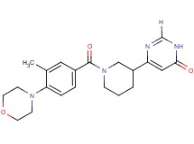 6-[1-(3-methyl-4-morpholin-4-ylbenzoyl)piperidin-3-yl]pyrimidin-4(3H)-one