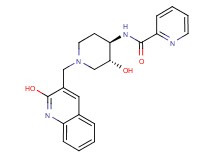 N-{rel-(3R,4R)-3-hydroxy-1-[(2-hydroxy-3-quinolinyl)methyl]-4-piperidinyl}-2-pyridinecarboxamide