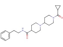 1'-(cyclopropylcarbonyl)-N-(2-phenylethyl)-1,4'-bipiperidine-4-carboxamide
