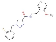 1-(2-fluorobenzyl)-N-[2-(2-methoxyphenyl)ethyl]-1H-1,2,3-triazole-4-carboxamide