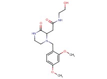 2-[1-(2,4-dimethoxybenzyl)-3-oxo-2-piperazinyl]-N-(2-hydroxyethyl)acetamide
