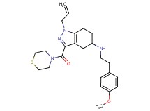1-allyl-N-[2-(4-methoxyphenyl)ethyl]-3-(4-thiomorpholinylcarbonyl)-4,5,6,7-tetrahydro-1H-indazol-5-amine