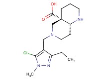 (4aS*,8aR*)-6-[(5-chloro-3-ethyl-1-methyl-1H-pyrazol-4-yl)methyl]octahydro-1,6-naphthyridine-4a(2H)-carboxylic acid