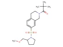 2-(2,2-dimethylpropanoyl)-7-{[2-(methoxymethyl)pyrrolidin-1-yl]sulfonyl}-1,2,3,4-tetrahydroisoquinoline