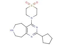 2-cyclopentyl-4-(1,1-dioxido-4-thiomorpholinyl)-6,7,8,9-tetrahydro-5H-pyrimido[4,5-d]azepine dihydrochloride