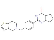 2-[4-(6,7-dihydrothieno[3,2-c]pyridin-5(4H)-ylmethyl)phenyl]-3,5,6,7-tetrahydro-4H-cyclopenta[d]pyrimidin-4-one