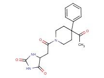 5-[2-(4-acetyl-4-phenyl-1-piperidinyl)-2-oxoethyl]-2,4-imidazolidinedione