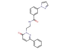 N-[2-(6-oxo-3-phenyl-1(6H)-pyridazinyl)ethyl]-3-(1H-pyrazol-1-yl)benzamide