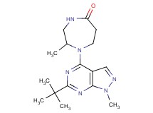 1-(6-tert-butyl-1-methyl-1H-pyrazolo[3,4-d]pyrimidin-4-yl)-2-methyl-1,4-diazepan-5-one