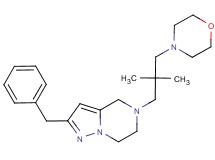2-benzyl-5-(2,2-dimethyl-3-morpholin-4-ylpropyl)-4,5,6,7-tetrahydropyrazolo[1,5-a]pyrazine