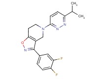 3-(3,4-difluorophenyl)-5-(6-isopropylpyridazin-3-yl)-4,5,6,7-tetrahydroisoxazolo[4,5-c]pyridine
