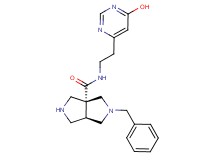 rel-(3aR,6aR)-2-benzyl-N-[2-(6-hydroxy-4-pyrimidinyl)ethyl]hexahydropyrrolo[3,4-c]pyrrole-3a(1H)-carboxamide dihydrochloride