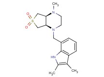 (4aS*,7aR*)-1-[(2,3-dimethyl-1H-indol-7-yl)methyl]-4-methyloctahydrothieno[3,4-b]pyrazine 6,6-dioxide