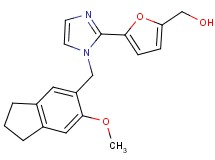 (5-{1-[(6-methoxy-2,3-dihydro-1H-inden-5-yl)methyl]-1H-imidazol-2-yl}-2-furyl)methanol