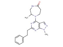 2-methyl-1-[1-methyl-6-(2-phenylethyl)-1H-pyrazolo[3,4-d]pyrimidin-4-yl]-1,4-diazepan-5-one