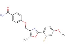 4-{[2-(2-fluoro-4-methoxyphenyl)-5-methyl-1,3-oxazol-4-yl]methoxy}benzamide