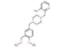1-[4-methoxy-3-(methoxymethyl)benzyl]-4-[(3-methylpyridin-2-yl)methyl]piperazine